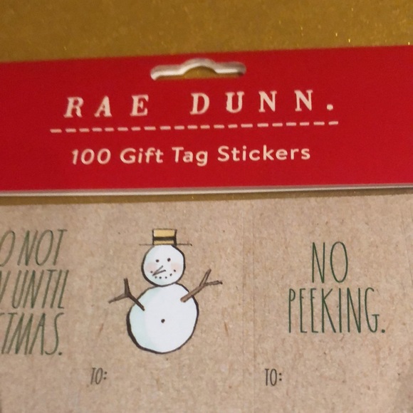 🍒3/30$.🎁🎄Rae Dunn 100 Gift Tag Stickers 🎁🎄 - Picture 4 of 7
